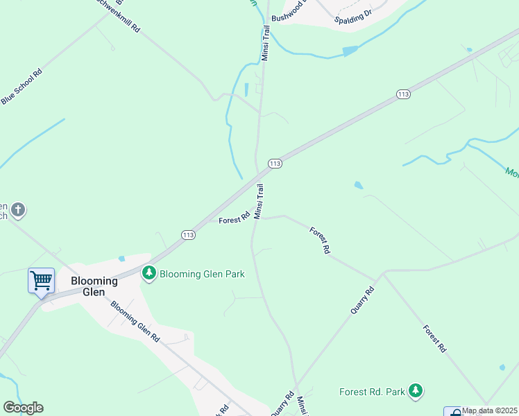 map of restaurants, bars, coffee shops, grocery stores, and more near 850 Minsi Trail in Perkasie