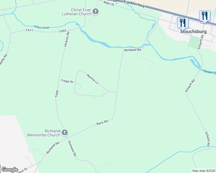 map of restaurants, bars, coffee shops, grocery stores, and more near 25 Norma Lane in Richland