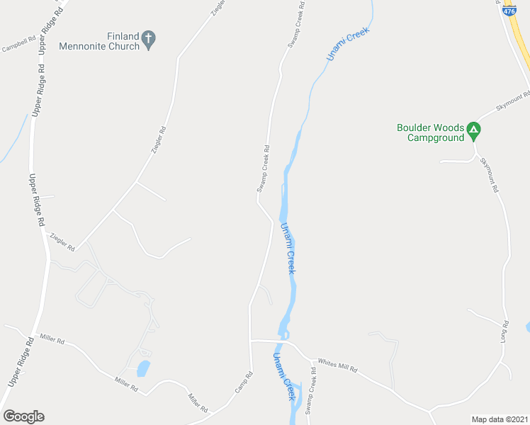 map of restaurants, bars, coffee shops, grocery stores, and more near 1583 Swamp Creek Road in Pennsburg