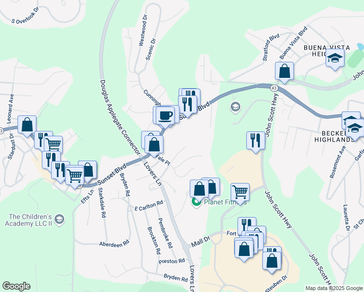 map of restaurants, bars, coffee shops, grocery stores, and more near 232 Harvard Avenue in Steubenville