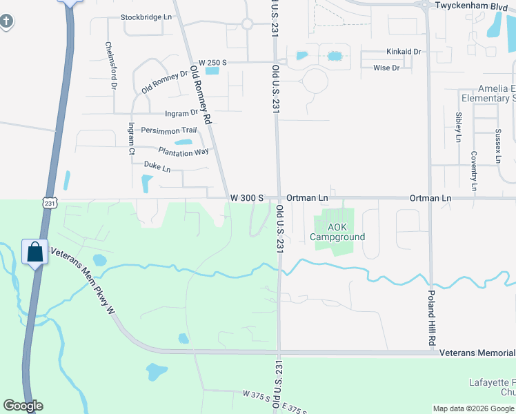 map of restaurants, bars, coffee shops, grocery stores, and more near 3505 Indianbrook Drive in Lafayette