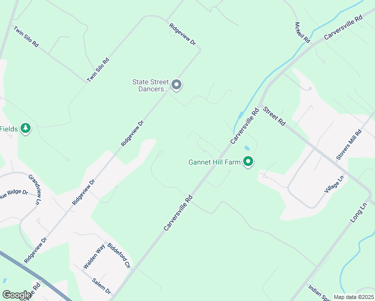 map of restaurants, bars, coffee shops, grocery stores, and more near 5694 Carversville Road in Bucks County