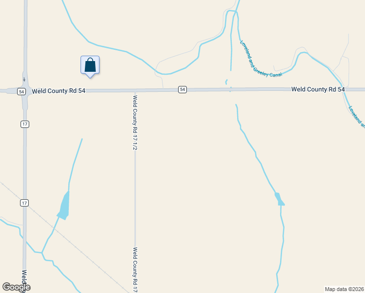 map of restaurants, bars, coffee shops, grocery stores, and more near 25790 17 1/2 Circle in Milliken