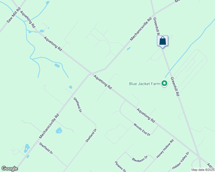 map of restaurants, bars, coffee shops, grocery stores, and more near 3350 Aquetong Road in Doylestown