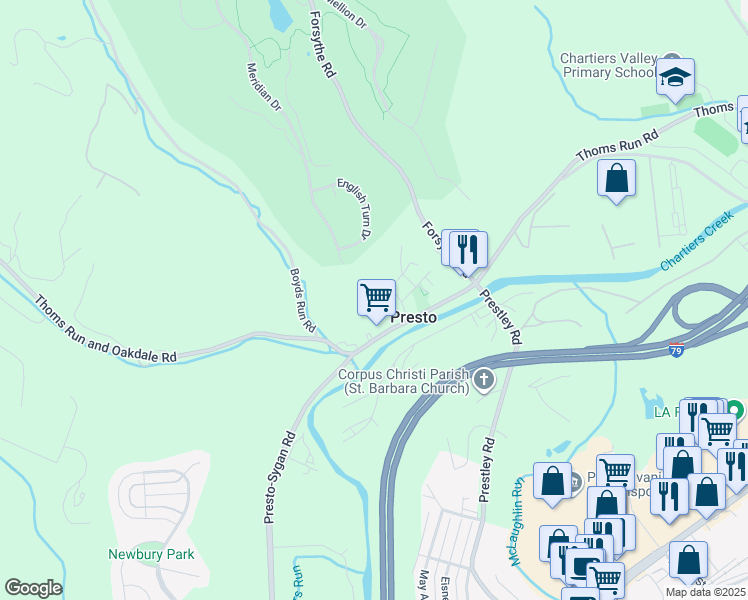 map of restaurants, bars, coffee shops, grocery stores, and more near 85 Jones Drive in Bridgeville