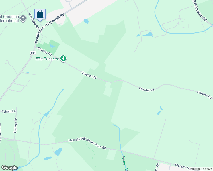 map of restaurants, bars, coffee shops, grocery stores, and more near 131 Crusher Road in Hopewell