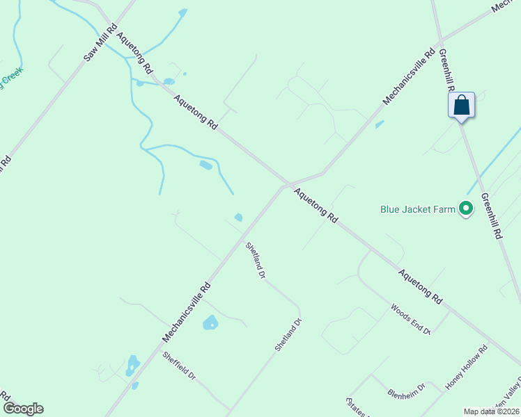 map of restaurants, bars, coffee shops, grocery stores, and more near 6170 Mechanicsville Road in Lumberville