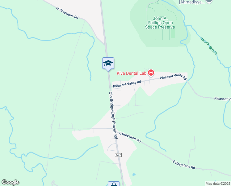 map of restaurants, bars, coffee shops, grocery stores, and more near in Old Bridge