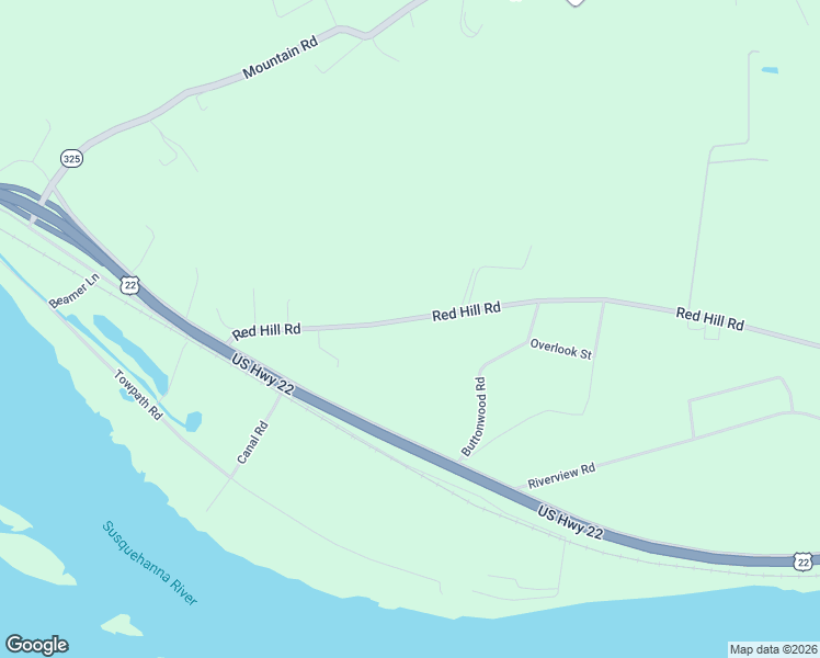 map of restaurants, bars, coffee shops, grocery stores, and more near 1502 Red Hill Road in Dauphin