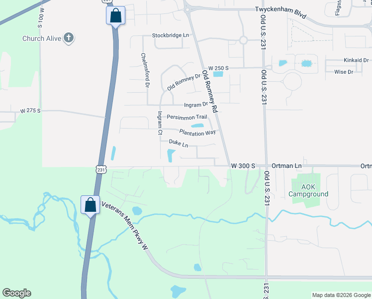 map of restaurants, bars, coffee shops, grocery stores, and more near 319 Duke Lane in Lafayette