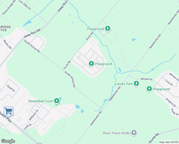 map of restaurants, bars, coffee shops, grocery stores, and more near 220 Pennland Farm Drive in Perkasie