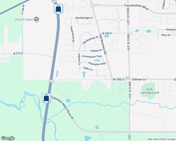 map of restaurants, bars, coffee shops, grocery stores, and more near 319 Duke Lane in Lafayette