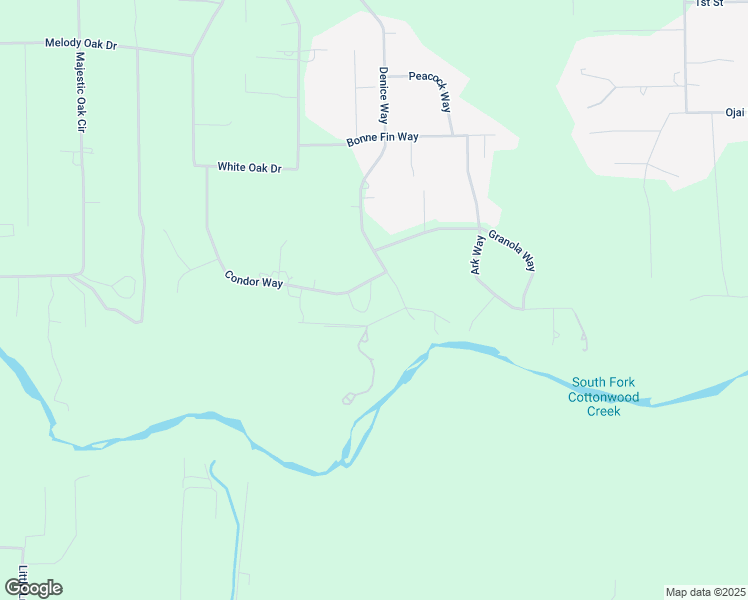map of restaurants, bars, coffee shops, grocery stores, and more near 3015 Denice Way in Cottonwood