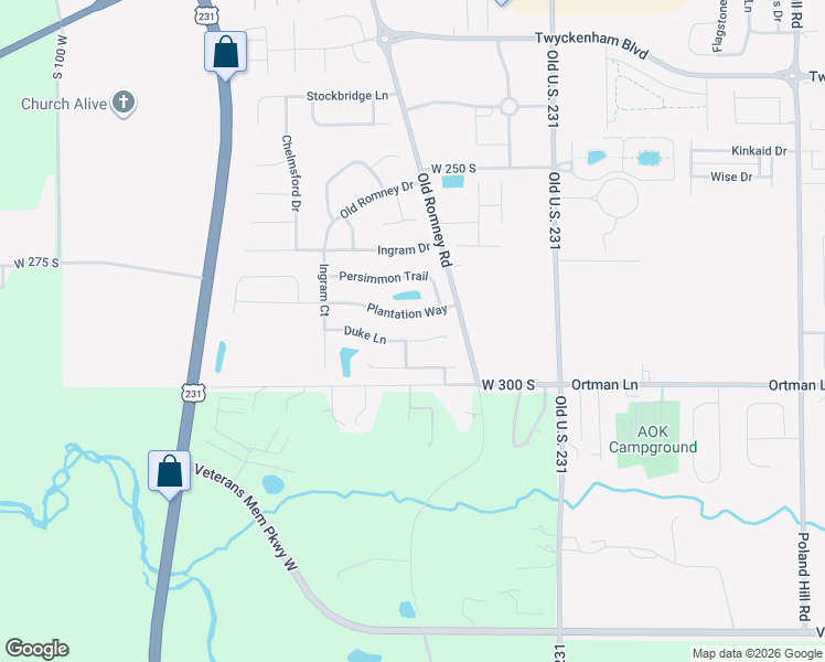 map of restaurants, bars, coffee shops, grocery stores, and more near 233 Duke Lane in Lafayette