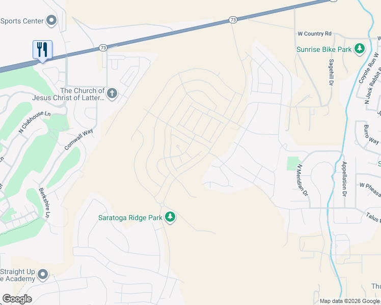 map of restaurants, bars, coffee shops, grocery stores, and more near 9034 Kilkenny Way in Eagle Mountain
