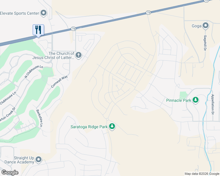 map of restaurants, bars, coffee shops, grocery stores, and more near 776 Banner Drive in Eagle Mountain