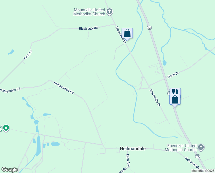 map of restaurants, bars, coffee shops, grocery stores, and more near 1752 Heilmandale Road in Lebanon