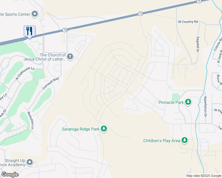 map of restaurants, bars, coffee shops, grocery stores, and more near 782 Pratt Lane in Eagle Mountain