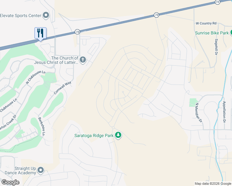 map of restaurants, bars, coffee shops, grocery stores, and more near 784 Banner Drive in Eagle Mountain