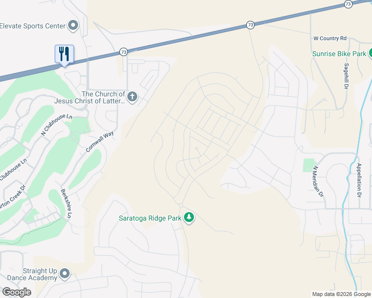 map of restaurants, bars, coffee shops, grocery stores, and more near 788 Banner Drive in Eagle Mountain