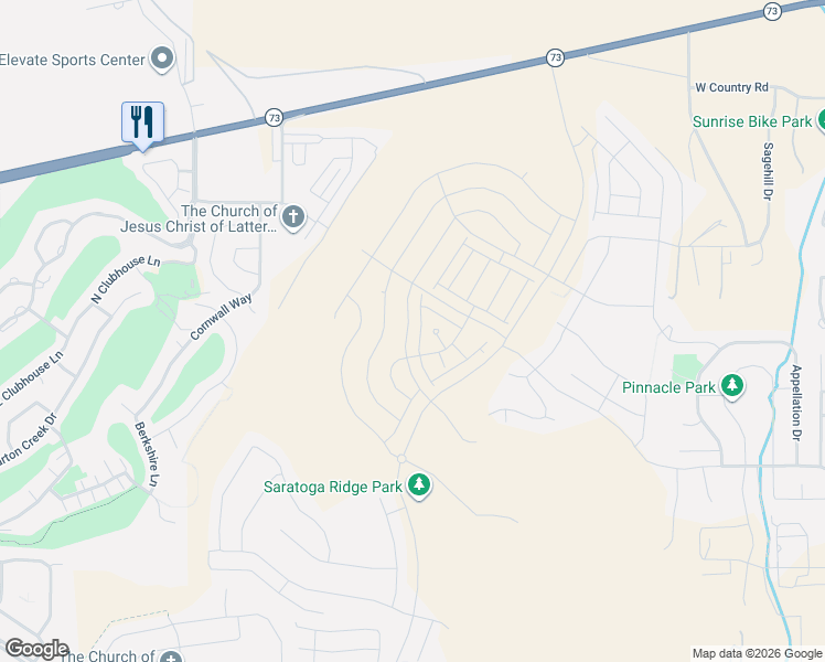map of restaurants, bars, coffee shops, grocery stores, and more near 792 Banner Drive in Eagle Mountain