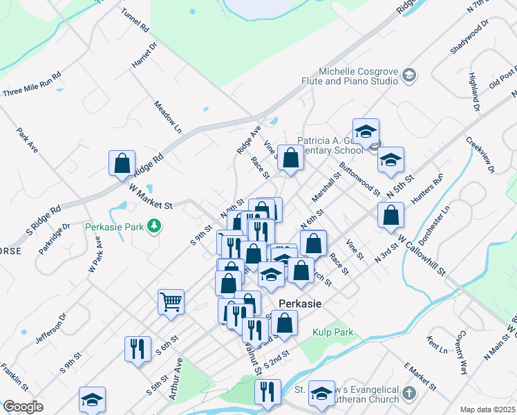 map of restaurants, bars, coffee shops, grocery stores, and more near 2354-56 North 8th Street in Philadelphia
