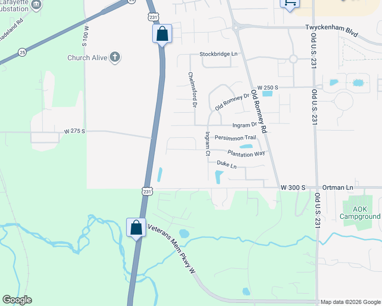 map of restaurants, bars, coffee shops, grocery stores, and more near 3225 Bunting Lane in Lafayette