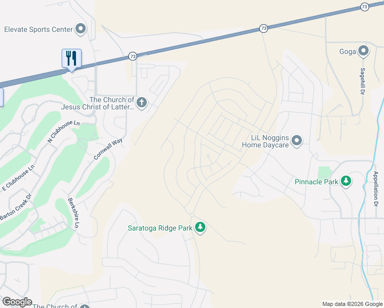 map of restaurants, bars, coffee shops, grocery stores, and more near 789 Banner Drive in Eagle Mountain