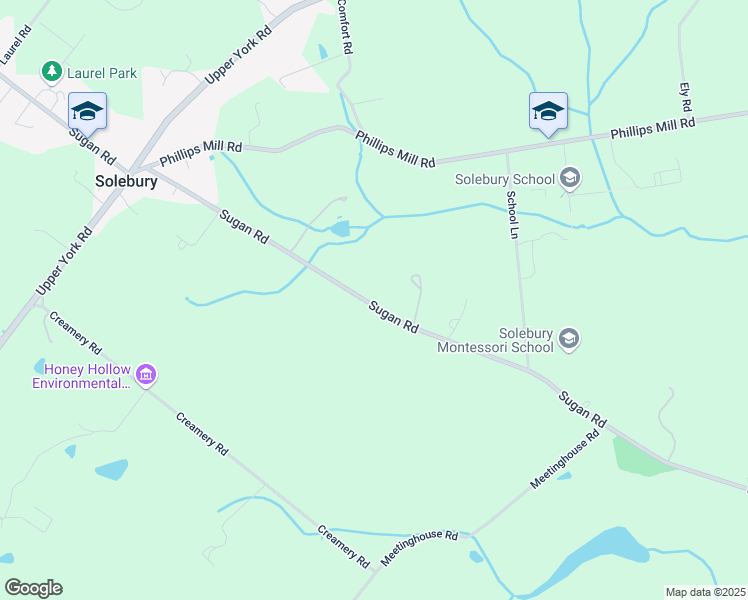 map of restaurants, bars, coffee shops, grocery stores, and more near 2856 North Sugan Road in New Hope