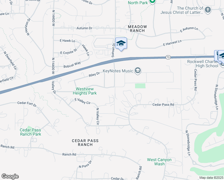 map of restaurants, bars, coffee shops, grocery stores, and more near 2628 Prairie View Drive in Eagle Mountain
