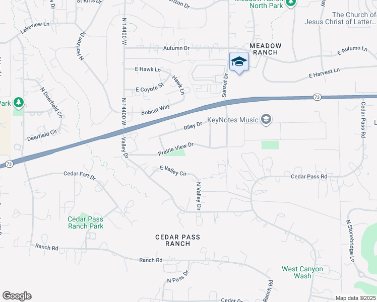 map of restaurants, bars, coffee shops, grocery stores, and more near 2470 Prairie View Drive in Eagle Mountain