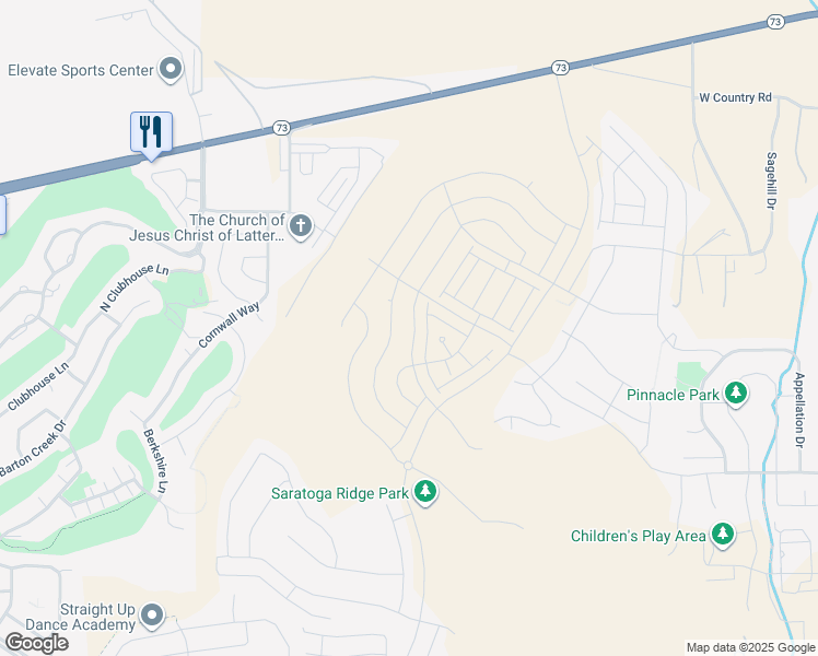 map of restaurants, bars, coffee shops, grocery stores, and more near 803 Banner Drive in Eagle Mountain