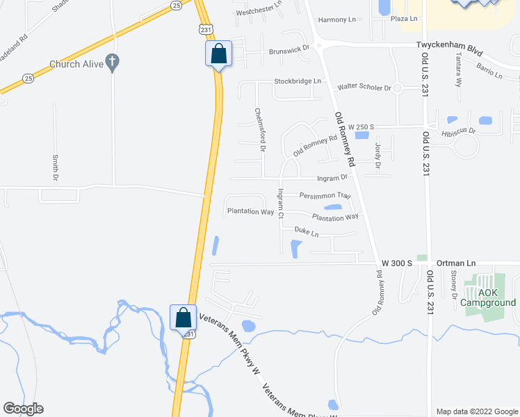 map of restaurants, bars, coffee shops, grocery stores, and more near 3225 Bunting Lane in Lafayette