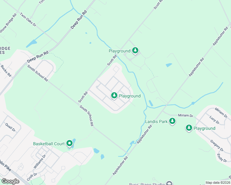 map of restaurants, bars, coffee shops, grocery stores, and more near 603 Detweiler Drive in Perkasie