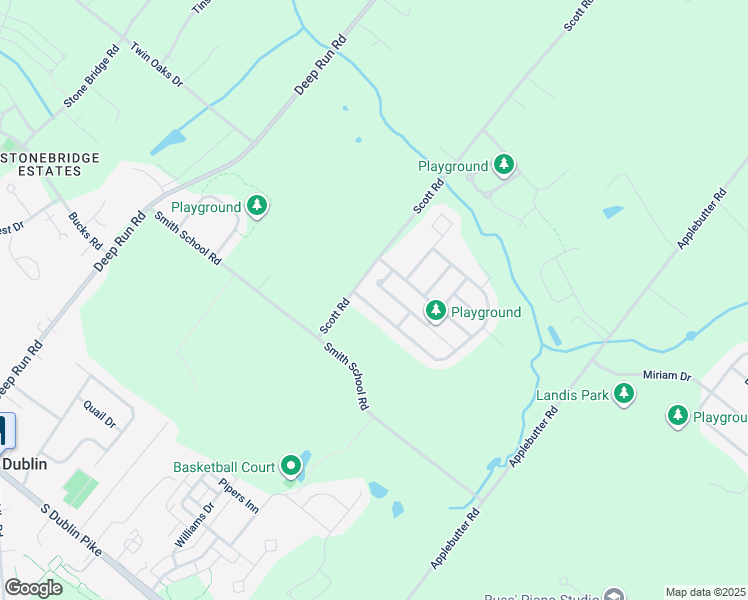 map of restaurants, bars, coffee shops, grocery stores, and more near 237 Pennland Farm Drive in Perkasie