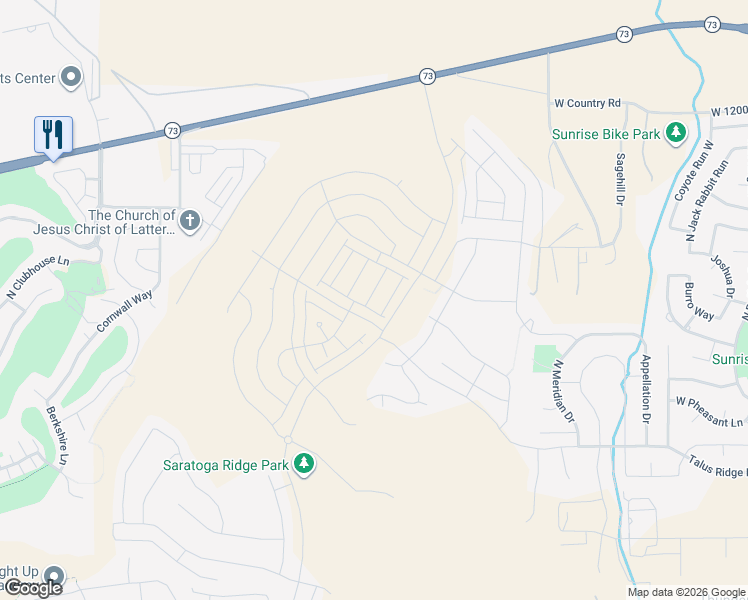 map of restaurants, bars, coffee shops, grocery stores, and more near 842 Coulsen Drive in Saratoga Springs