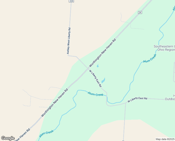 map of restaurants, bars, coffee shops, grocery stores, and more near 595 County Road 24 in Marengo
