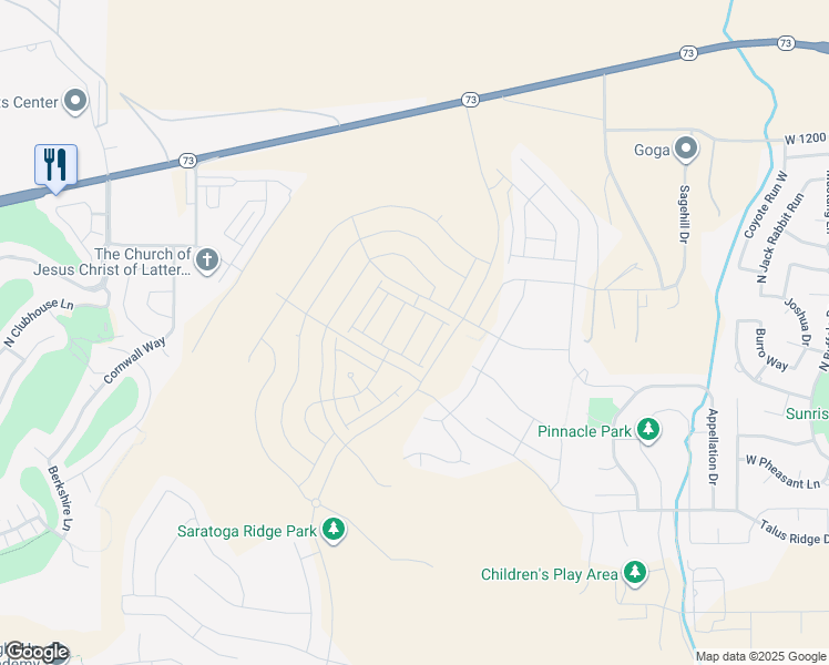 map of restaurants, bars, coffee shops, grocery stores, and more near 858 Coulsen Drive in Saratoga Springs