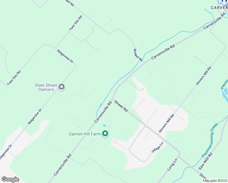 map of restaurants, bars, coffee shops, grocery stores, and more near 5925 Carversville Road in Doylestown