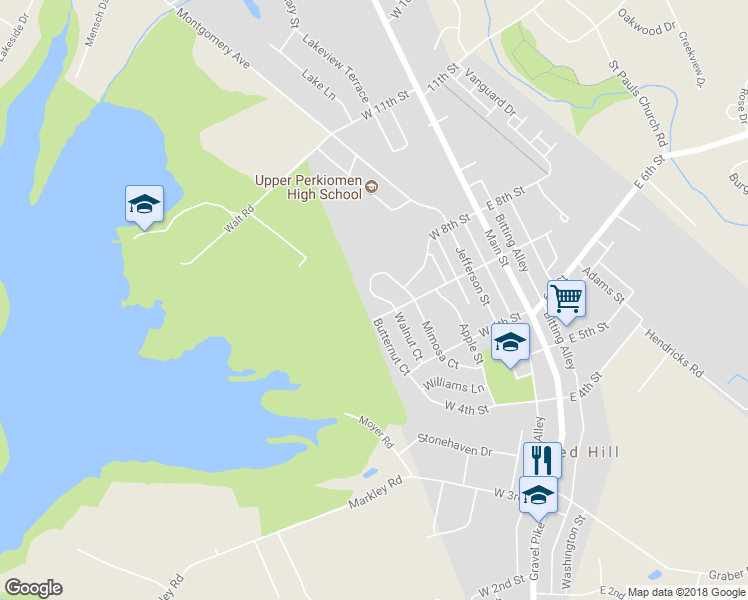 map of restaurants, bars, coffee shops, grocery stores, and more near 766 Aspen Circle in Red Hill