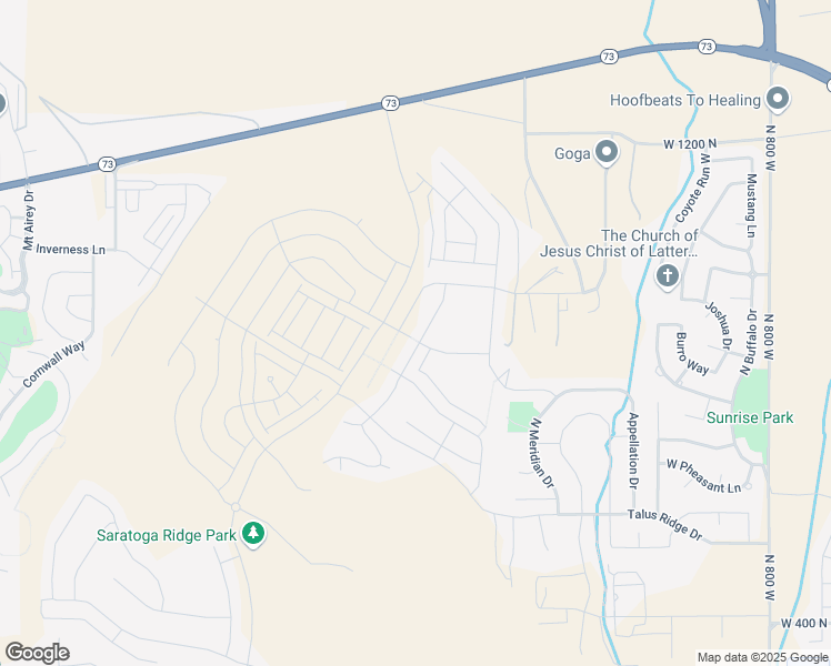 map of restaurants, bars, coffee shops, grocery stores, and more near 1522 West Skyline Drive in Saratoga Springs