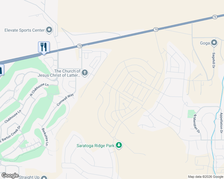 map of restaurants, bars, coffee shops, grocery stores, and more near 882 Boseman Way in Eagle Mountain
