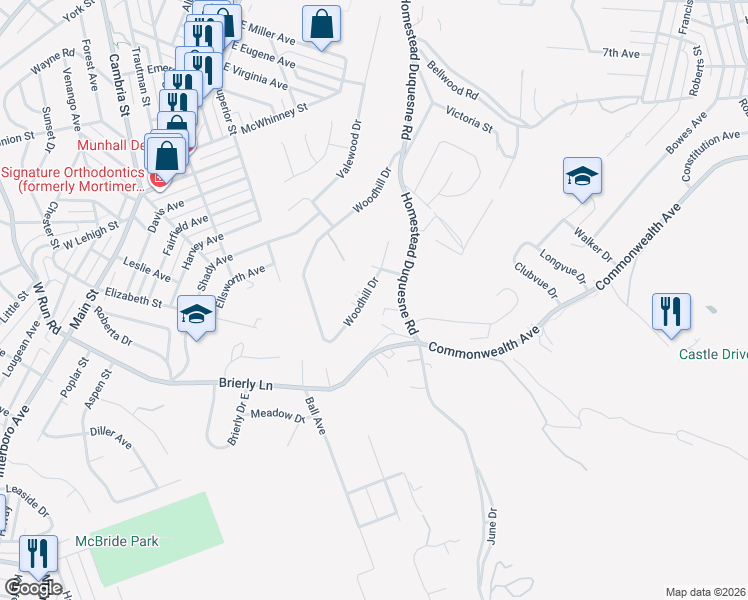 map of restaurants, bars, coffee shops, grocery stores, and more near 4413 Woodhill Drive in Homestead