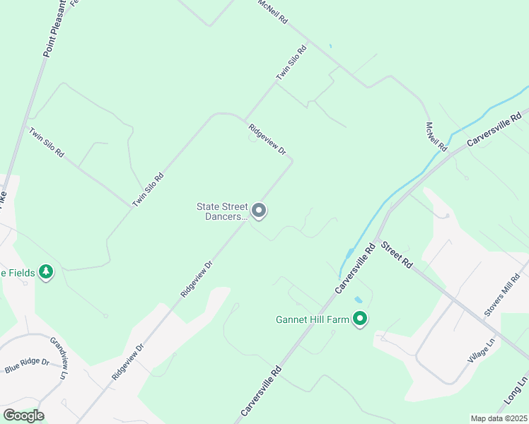 map of restaurants, bars, coffee shops, grocery stores, and more near 5829 Ridgeview Drive in Doylestown