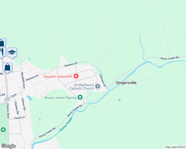map of restaurants, bars, coffee shops, grocery stores, and more near 437 Vesta Drive in Dauphin