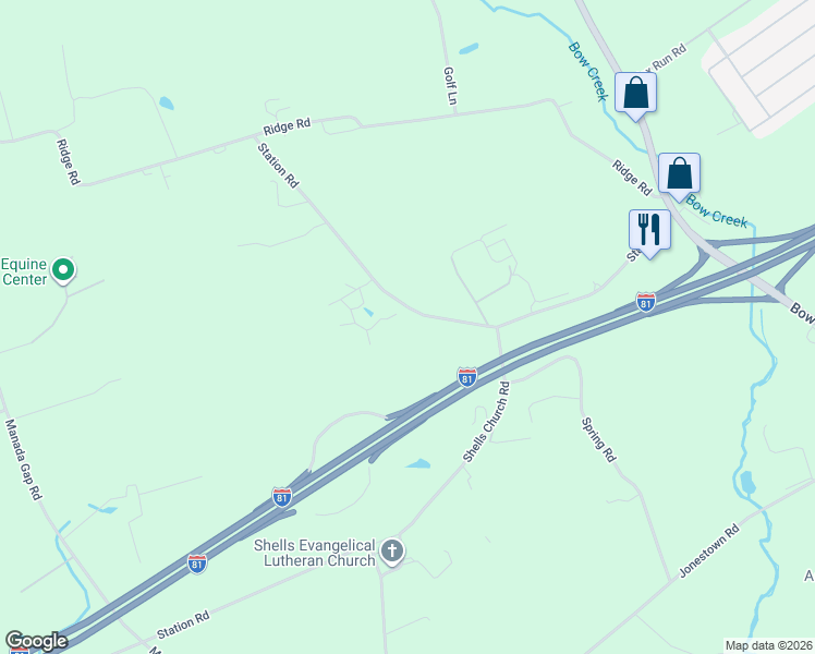 map of restaurants, bars, coffee shops, grocery stores, and more near 342 Station Rd in Grantville