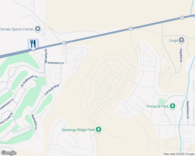 map of restaurants, bars, coffee shops, grocery stores, and more near 889 Banner Drive in Eagle Mountain