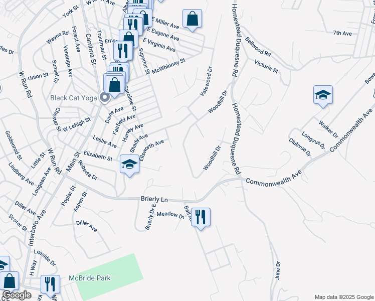 map of restaurants, bars, coffee shops, grocery stores, and more near 4546 Woodhill Drive in Homestead