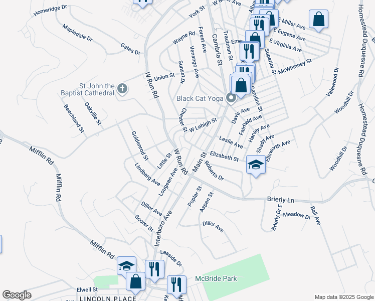 map of restaurants, bars, coffee shops, grocery stores, and more near 4608 Oakwood Way in Homestead