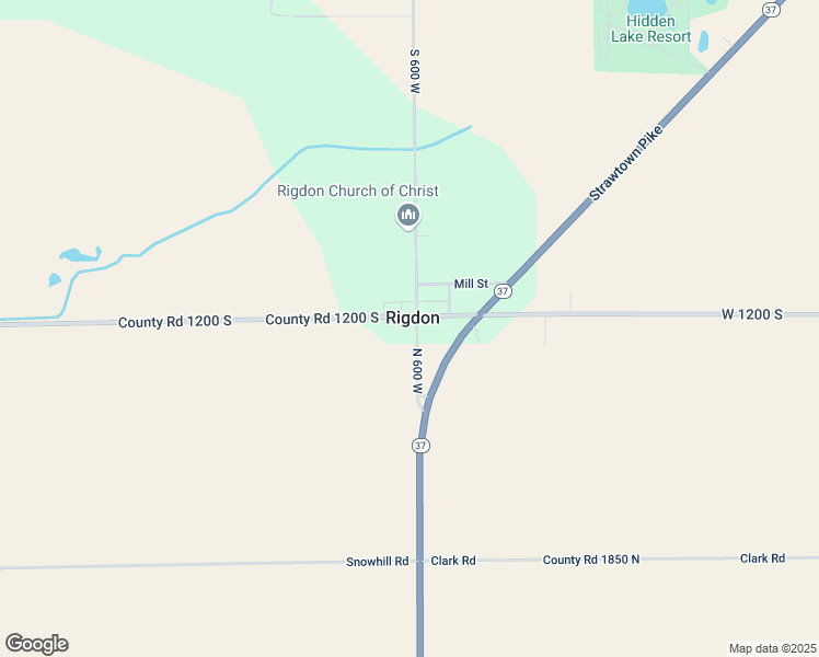 map of restaurants, bars, coffee shops, grocery stores, and more near 18977 County Road 600 West in Elwood